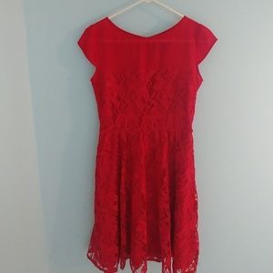 Lacy Red Dress - casual or cocktail